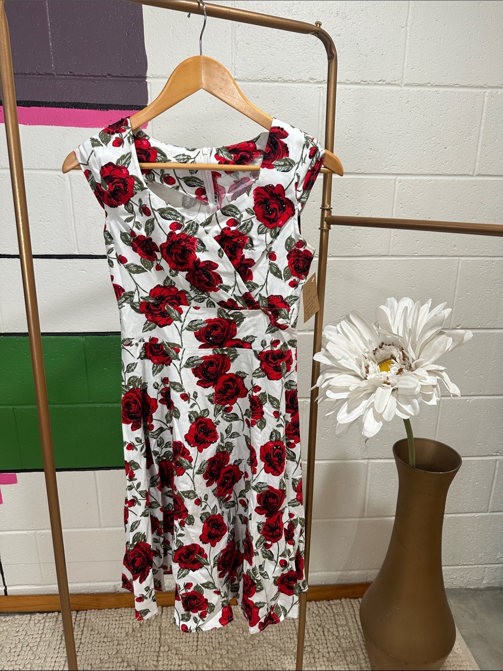 TEAR AWAY 50s style floral dress with TEAR AWAY petticoat and two piece set